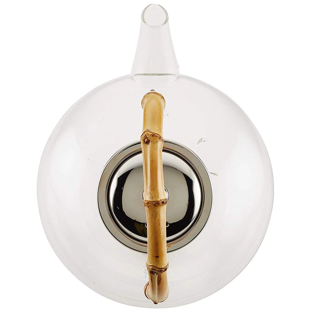 BonJour Tea Glass Zen Teapot With Stainless Steel Infuser And Bamboo Trivet, 34 Ounce, Clear 7 BonJour Tea Glass Zen Teapot With Stainless Steel Infuser And Bamboo Trivet, 34 Ounce, Clear