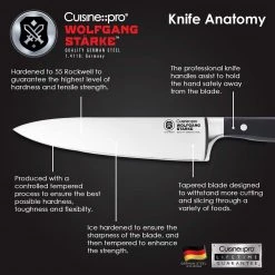 CUTLERY Cuisine::pro Wolfgang Starke Klar Knife Block 7Pc