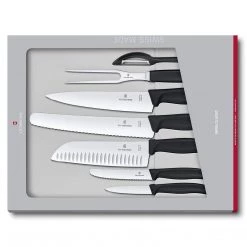 Victorinox Sets, Swiss Classic, 7-Piece Kitchen Set, Black CUTLERY