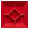 CASAFINA SQUARE APPETIZER TRAY - RED 2 CASAFINA SQUARE APPETIZER TRAY - RED