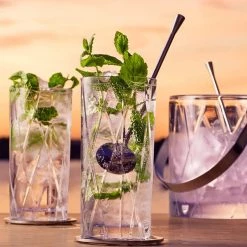 Orrefors City Mixing Glass With Bar Spoon, Clear