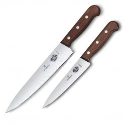 CUTLERY Victorinox Sets, 2-Piece Carving Set With Knife (6" Chef's, 8.5" Carving), Wood