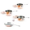Mauviel M150S M'Heritage Copper 150s 7-Piece Set, 1.5 Mm COOKWARE