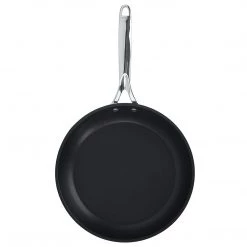 CRISTEL, Exceliss+ Non-Stick Coating FREE PFOA/PFOS Crepe Pan With Anodized Aluminum, 3-Ply Construction, Brushed Finish, All Hobs + Induction, Castel'Pro Ultralu Collection, 9.5". COOKWARE
