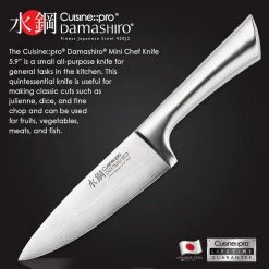 Cuisine::pro Damashiro Mini Chefs Knife 15Cm CUTLERY