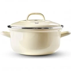 Green Pan BK 2.5QT Dutch Oven, Cream COOKWARE