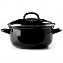 Green Pan BK Cookware Black Enameled Steel 3.5 Quart Dutch Oven