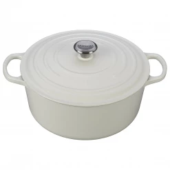 COOKWARE Le Creuset Round 9-Quart Dutch Oven - White