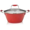 Michelle B. By Fagor Cast Iron Lite Soup Pot With Lid, Red, 3-Qt. COOKWARE 1 Michelle B. By Fagor Cast Iron Lite Soup Pot With Lid, Red, 3-Qt. COOKWARE