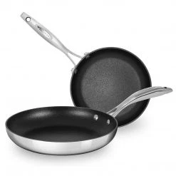 COOKWARE Scanpan HaptIQ Stainless Steel-Aluminum 8 And 10.25 Inch 2-Piece Fry Pan Set, ALUMINIUM