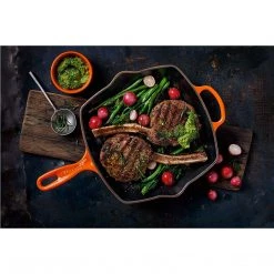 Le Creuset 10.25'' Signature Square Skillet Grill - Flame