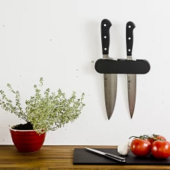 CUTLERY Epicurean Cutting Surfaces Epicurean Wall-Mounted Knife Holder, 2 Slot, Slate
