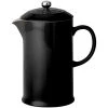 Le Creuset 27oz Stoneware French Press Coffee Maker, Black COOKWARE