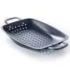 BK Cookware BK Black Steel Preseasoned Carbon Steel BBQ Roaster, 15" 2 BK Cookware BK Black Steel Preseasoned Carbon Steel BBQ Roaster, 15"