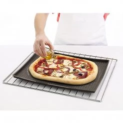 Lekue Micro Perforated Silicone Baking Pizza Mat, 15.7" X 0.59" X 11.8", Brown 14 Lekue Micro Perforated Silicone Baking Pizza Mat, 15.7