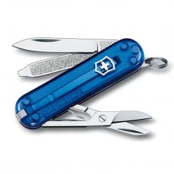 CUTLERY Victorinox Swiss Army Classic SD Pocket Knife, Translucent Sapphire