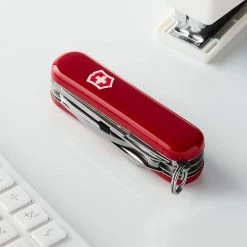 Victorinox Swiss Army Midnite Minichamp Pocket Knife, Red CUTLERY