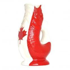 COFFEE & TEA Wade Ceramics Gluggle 10'' Jug Canada Flag Extra Large