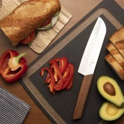 CUTLERY Victorinox Swiss Modern 7"Santoku Granton Blade, Walnut 20 CUTLERY Victorinox Swiss Modern 7