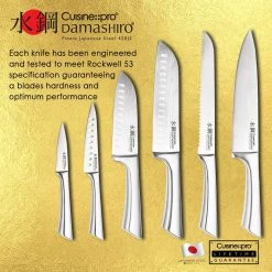 CUTLERY Cuisine::pro Damashiro Knife Block Mizu 7Pc