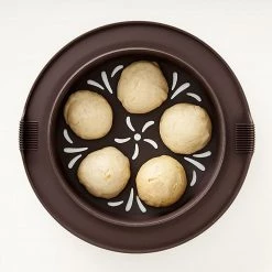 Lekue Steamed Bread Bun Cooker. Microperforated Steamer For Creating Steam Buns, Brown 12 Lekue Steamed Bread Bun Cooker. Microperforated Steamer For Creating Steam Buns, Brown
