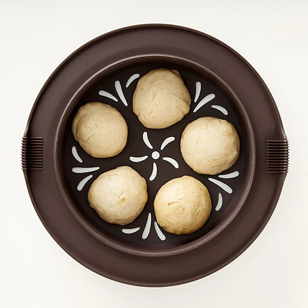 Lekue Steamed Bread Bun Cooker. Microperforated Steamer For Creating Steam Buns, Brown 5 Lekue Steamed Bread Bun Cooker. Microperforated Steamer For Creating Steam Buns, Brown