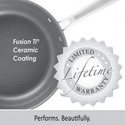 Chantal 5 Qt. Saute Skillet W/ Fusion Ti® Nonstick Ceramic Coating And Glass Lid