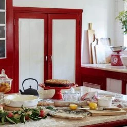 CASAFINA 2STAGE CENTERPIECE 12 In - RED