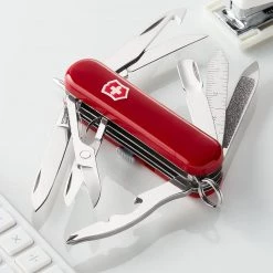 Victorinox Swiss Army Midnite Minichamp Pocket Knife, Red CUTLERY