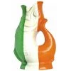 Wade Ceramics COFFEE & TEA Gluggle Jug Irish Flag Extra Large, 10-Inch, 38 Fluid Ounce Capacity