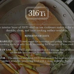 Heritage Steel 5 Piece Essentials Cookware Set - Titanium Strengthened 316Ti Stainless Steel With 5-Ply Construction - Induction-Ready And Fully Clad, Made In USA