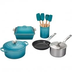 Le Creuset Mixed Material Cookware Set, 12pc., Caribbean