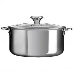 Le Creuset Stainless Steel 5.5-Quart Shallow Casserole