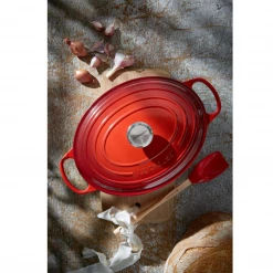 COOKWARE Le Creuset 6.75 Qt. Signature Oval Dutch Oven - Cerise