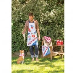 Now Designs Basic Cotton Kitchen Chef's Apron, O Canada! HOME