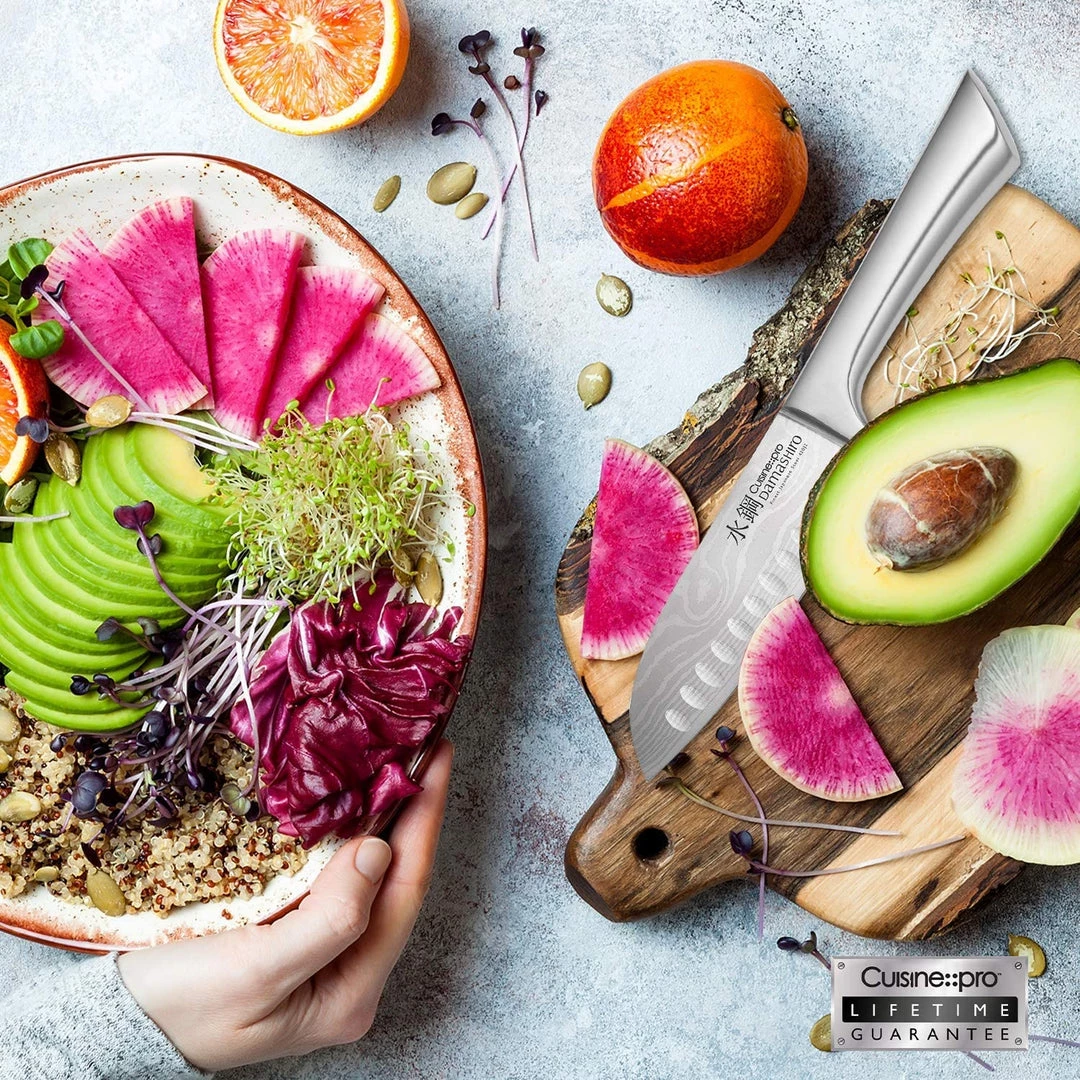 CUTLERY Cuisine::pro Damashiro Santoku Knife 14Cm 7 CUTLERY Cuisine::pro Damashiro Santoku Knife 14Cm