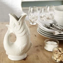 Wade Ceramics COFFEE & TEA Gluggle Jug Irish Flag Extra Large, 10-Inch, 38 Fluid Ounce Capacity