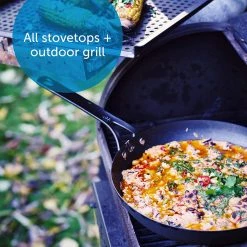 BK Cookware BK Black Steel Seasoned Carbon Steel Skillet, 11