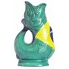 Wade Ceramics COFFEE & TEA Gluggle Jug Brazilian Flag Extra Large, 10-Inch, 38 Fluid Ounce Capacity