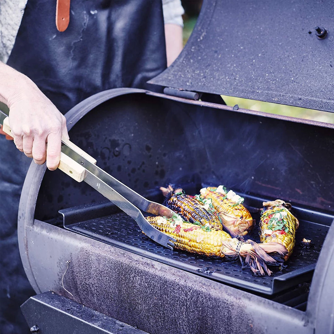 BK Cookware BK Black Steel Preseasoned Carbon Steel BBQ Grill Tray, 17" 4 BK Cookware BK Black Steel Preseasoned Carbon Steel BBQ Grill Tray, 17"