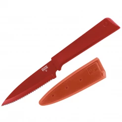 Kuhn Rikon Colori + Serrated Paring Knife - Red CUTLERY
