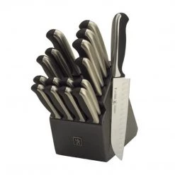 J.A. Henckels International Everedge Plus 17-Piece Knife Block Set