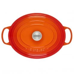 Le Creuset Enameled Cast Iron Signature Oval Dutch Oven, 8 Qt, Flame