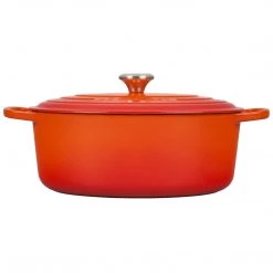 Le Creuset Enameled Cast Iron Signature Oval Dutch Oven, 8 Qt, Flame