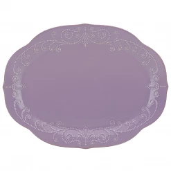 Lenox French Perle Violet Oval Platter COOKWARE