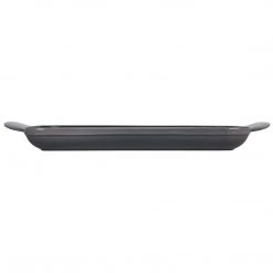 COOKWARE Le Creuset Enamaled Cast Iron Square Griddle, 9.5", Oyster