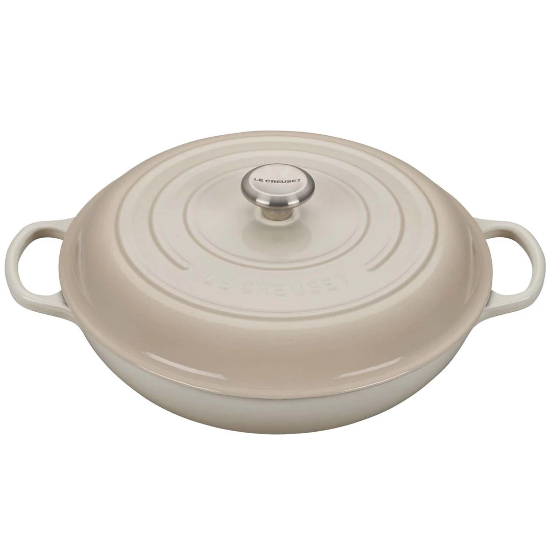 Le Creuset 5-Quart Braiser - Meringue 3 Le Creuset 5-Quart Braiser - Meringue