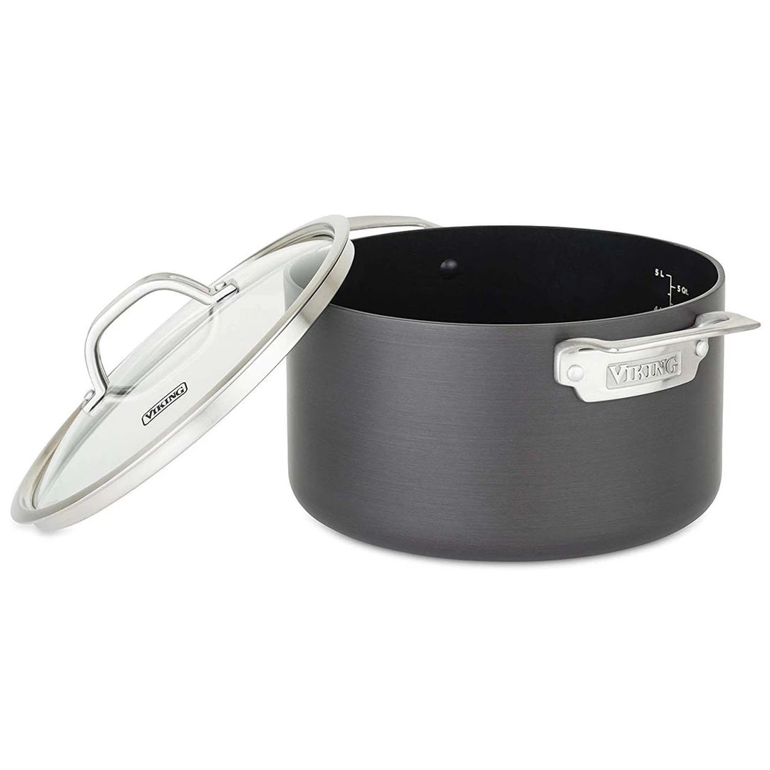 Viking Hard Anodized Nonstick 6-Quart Dutch Oven, Gray 3 Viking Hard Anodized Nonstick 6-Quart Dutch Oven, Gray