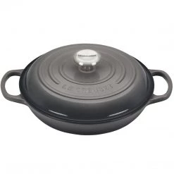 Le Creuset Signature 2.25-Quart Braiser With Stainless Steel Knob - Oyster COOKWARE