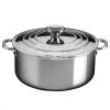 Le Creuset Stainless Steel 5.5-Quart Shallow Casserole